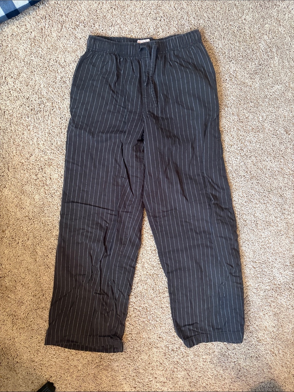 Merona Black Pinstripe Drawstring Chinos